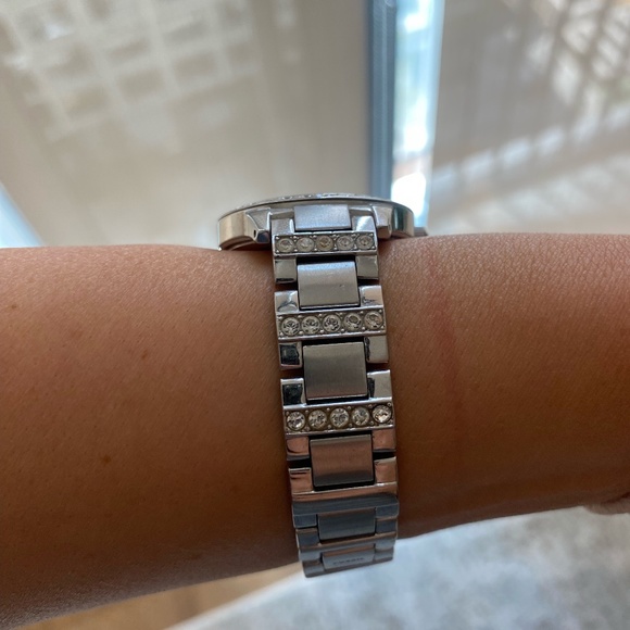 Fossil Women's Silver Jesse Three-Hand SS Watch with Crystal Accent - Picture 4 of 4